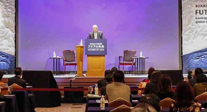 RW highlights debt sustainability at Nikkei Forum